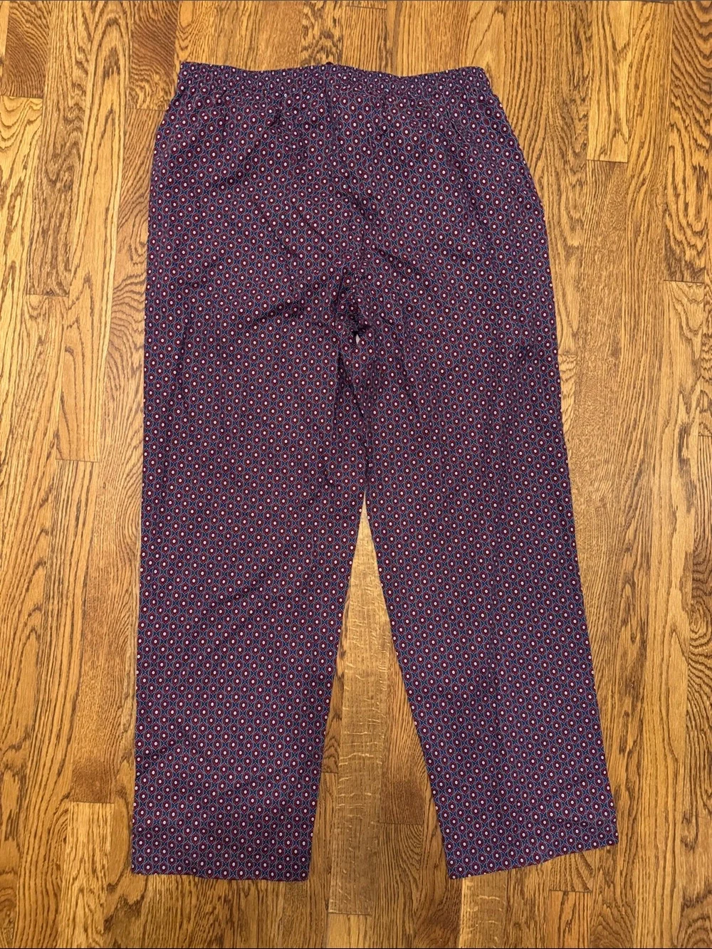 Stafford Purple and Red Geometric Pajama Pants size Large